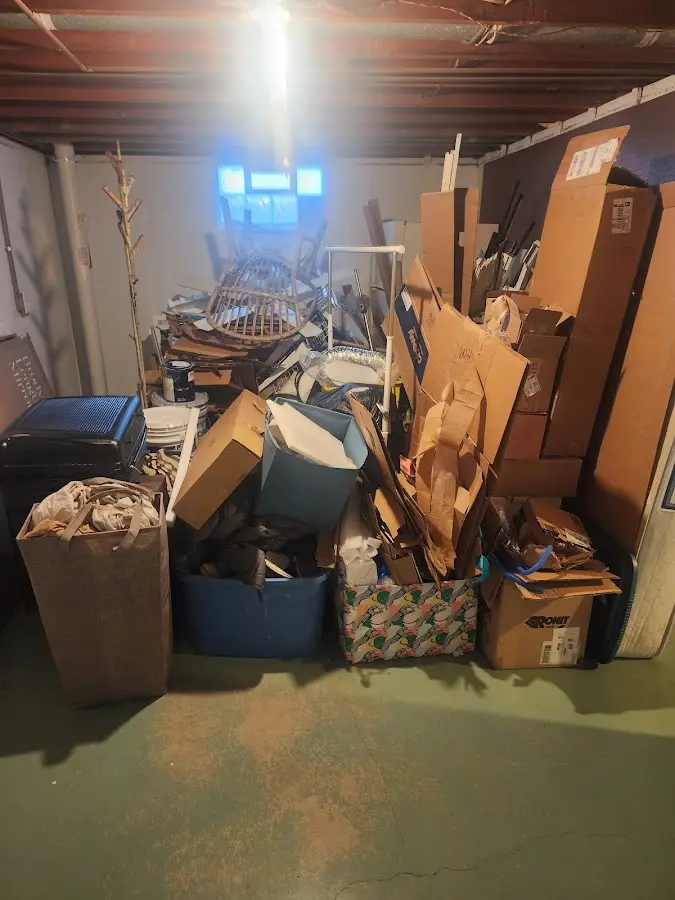 Roll-off dumpster container at job site for Roll Off Dumpster Rental in Arcade